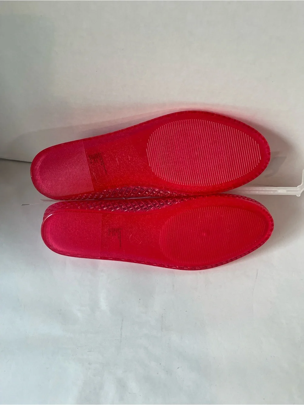 wild fable Bright Pink Isabella Jelly Ballet Flats Memory Foam Insoles NWT